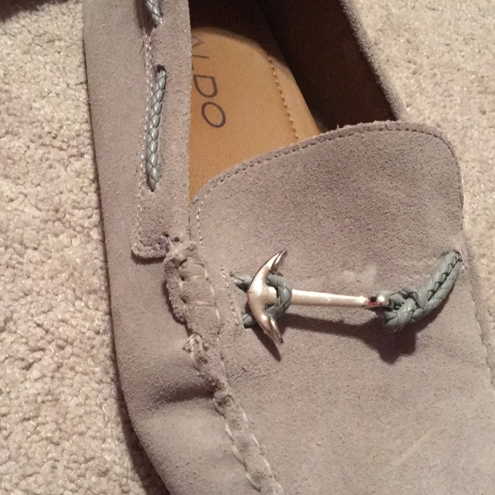 Gray loafers
